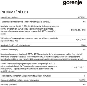 Gorenje WESPI82